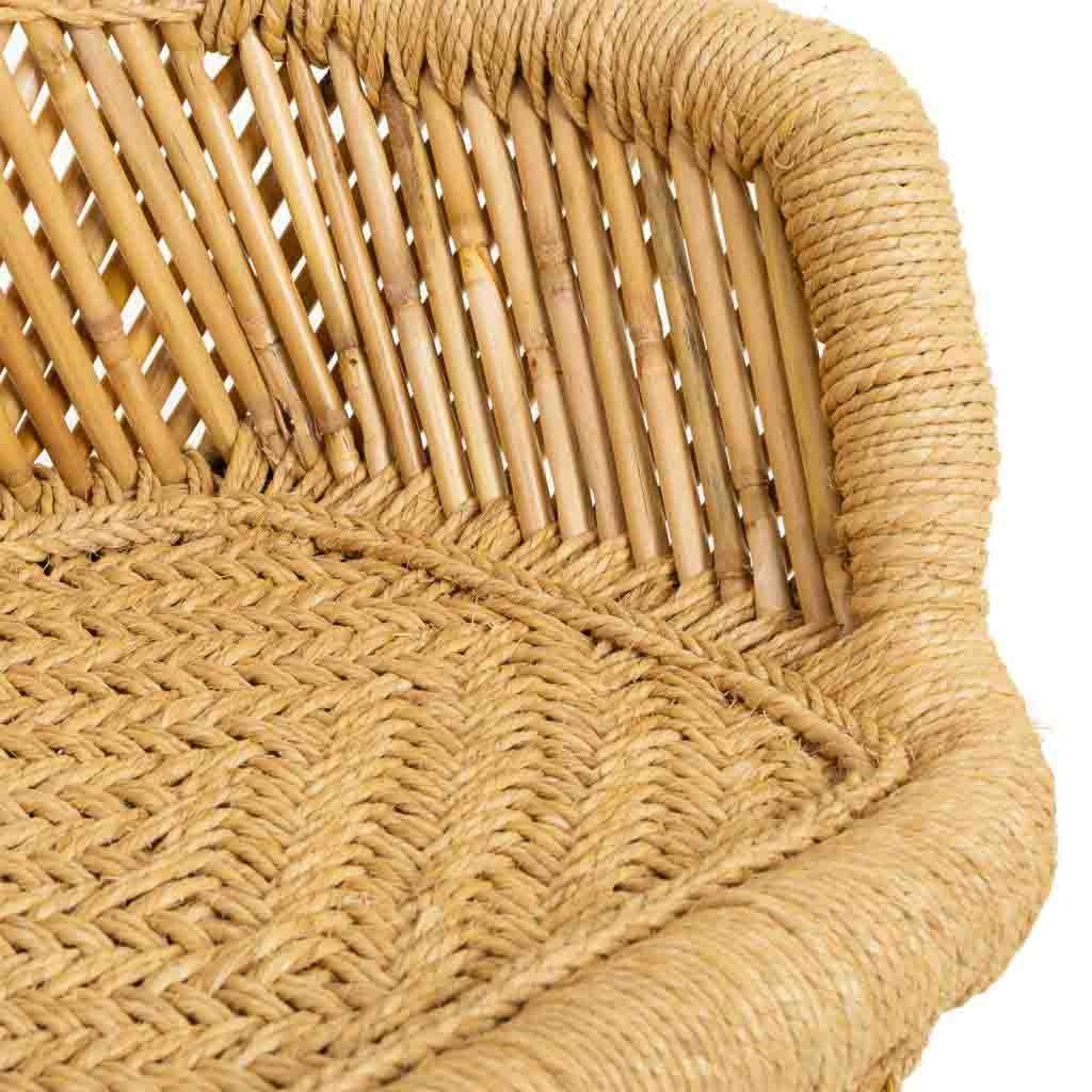 Divano in bambù marrone 62x30x48,5h
