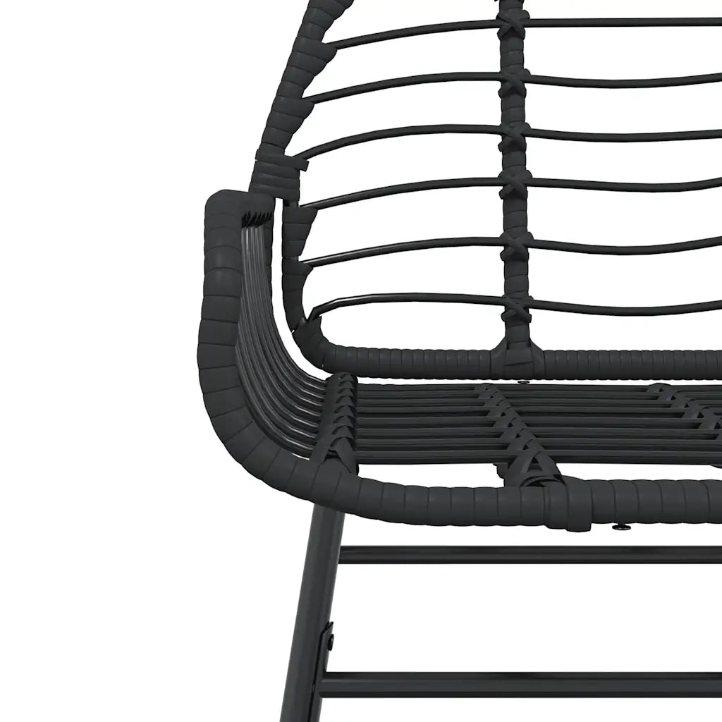 Set da Pranzo da Giardino 9 pz Polyrattan Vetro 3334540