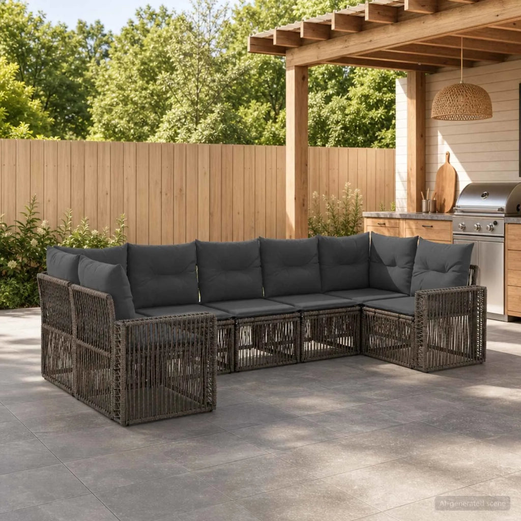 Set Divano da Giardino 7 pz 7-Numero di posti 3435224