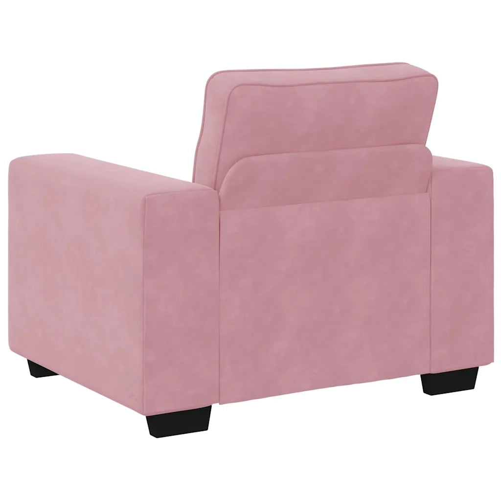 Divano Sedia Rosa 100x77x82 cm Velluto 4105250