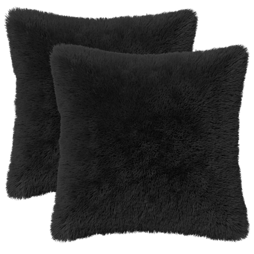 Federa 2 pcs HEERLEN Nero 40 x 40 cm Fleece PV 908659