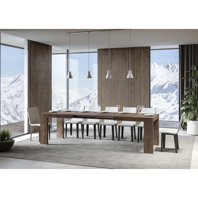 Tavolo allungabile 90x180/440 cm Roxell - Noce
