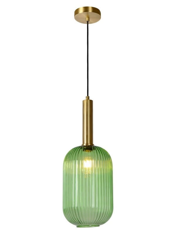 Lampada a sospensione Lucide Maloto verde oro Ø20 E27