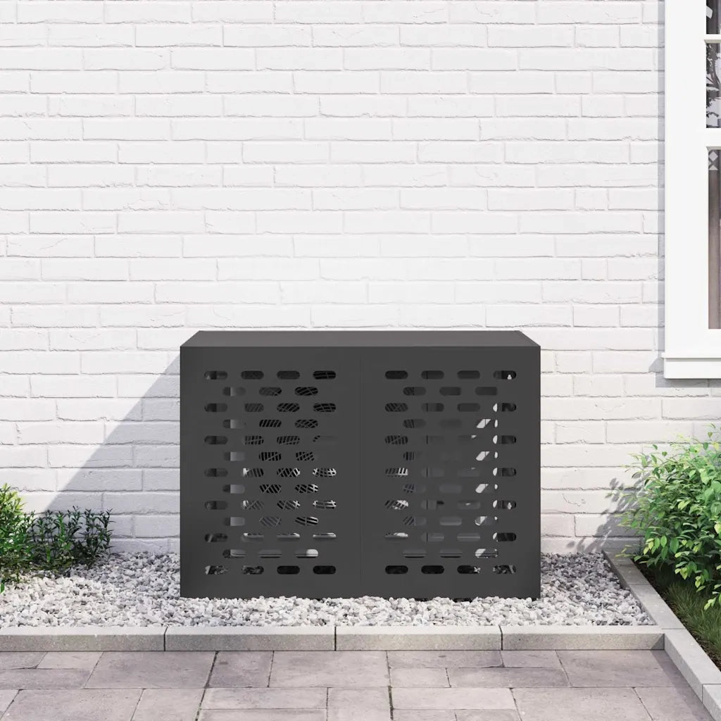 Copertura per condizionatore d'aria Nero 100 x 50 x 70 cm 865897