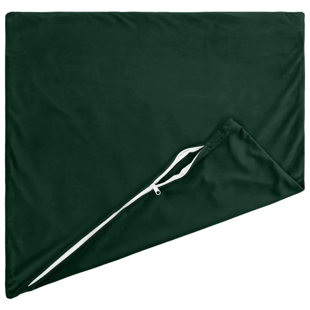 Federa 2 pcs HEERLEN Verde Scuro 35 x 35 cm Velluto 908019