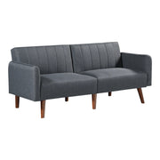 Divano/poltrona trasformabile a 2 posti 175 x 70 x 72 cm grigio 03_0009125