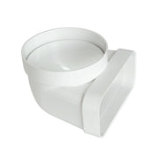 First 100 - 120x60mm a 90° curva gomito verticale ff per tubi aerazione cappa