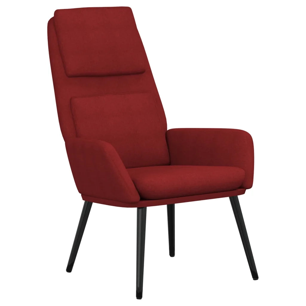 Sedia Relax Rosso Vino in Tessuto 341320