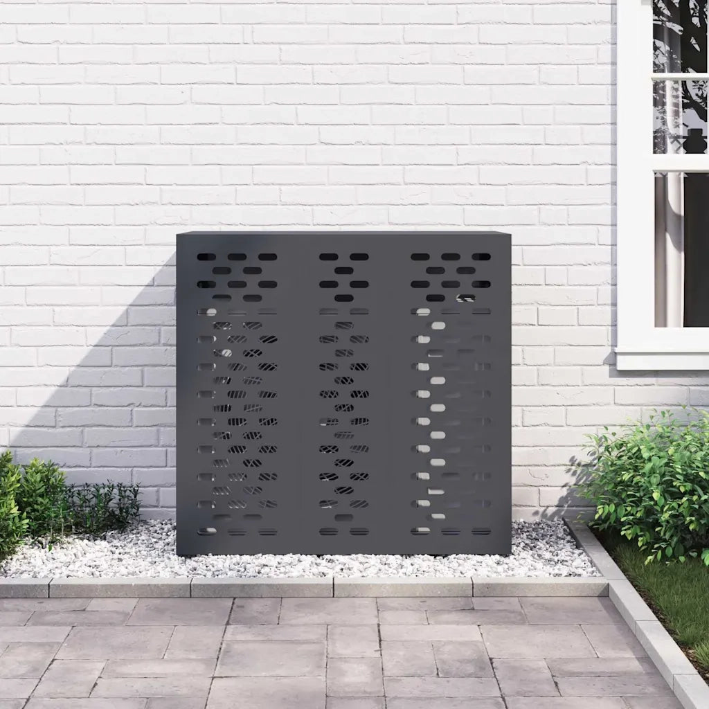 Copertura per condizionatore d'aria Antracite 110 x 50 x 105 cm 865913
