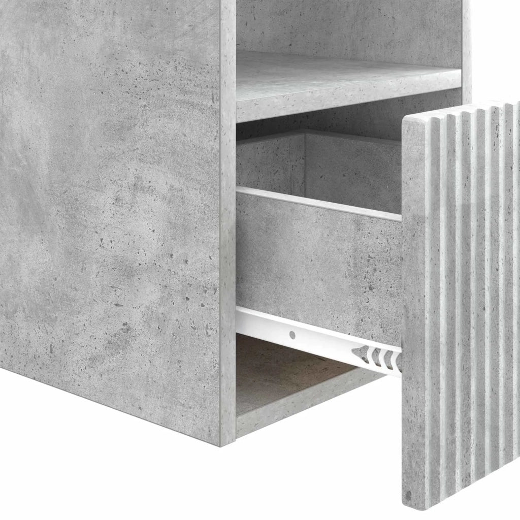 Mobile da Bagno | Armadio da bagno Grigio Cemento 30 x 35 x 50 cm