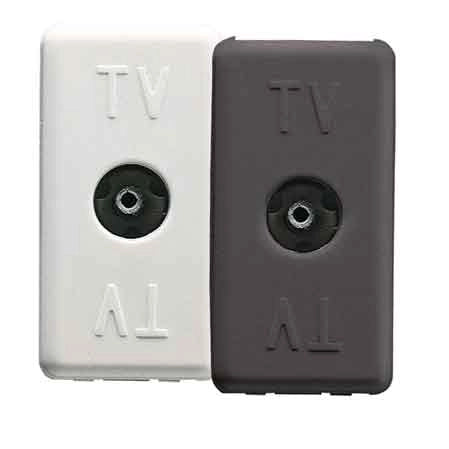 PRESA COASSIALE TV FEMMINA 'SYSTEM' Nero - GEWISS