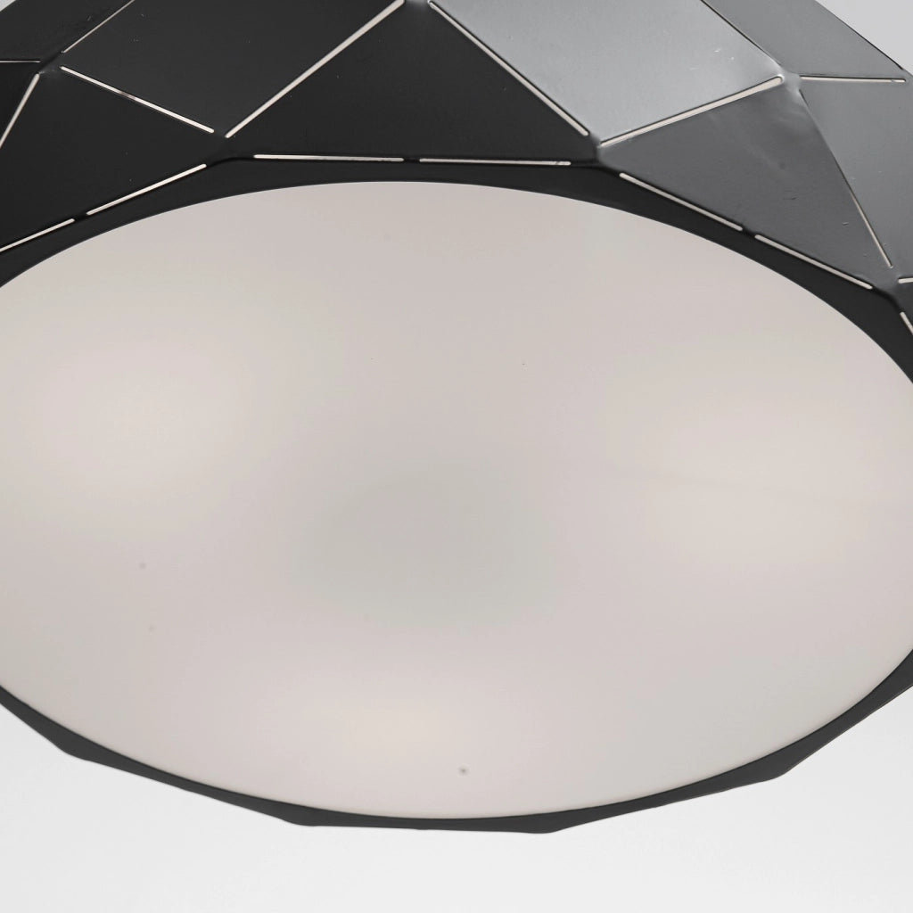 Lampada a sospensione Reus Light Prestige 3xE27 nera