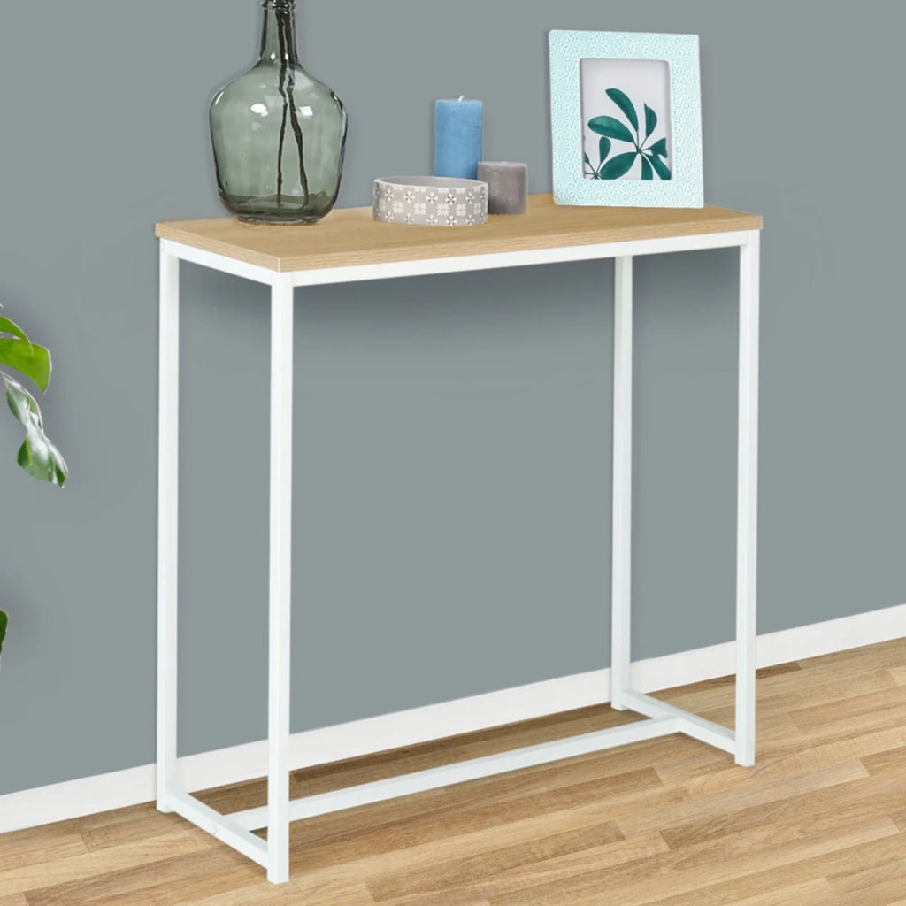 IDMarket - Consolle DETROIT design industriale e metallo bianco