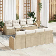 Set Divano da Giardino Beige 55 x 55 x 37 cm polyrattan 3345971