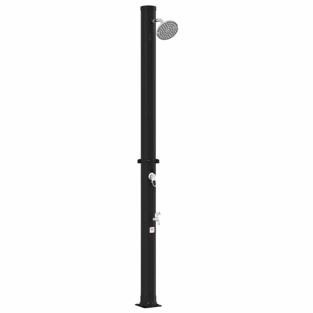 Doccia solare con testa doccia e rubinetto Nero 42039809