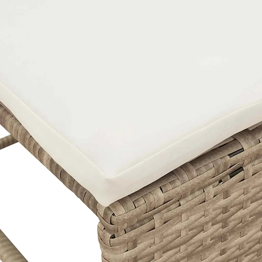 Set Divano da Giardino 6 pcs Beige e Crema polyrattan 4104703