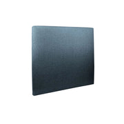 Testiera in tessuto bouclé blu liscio L160 cm