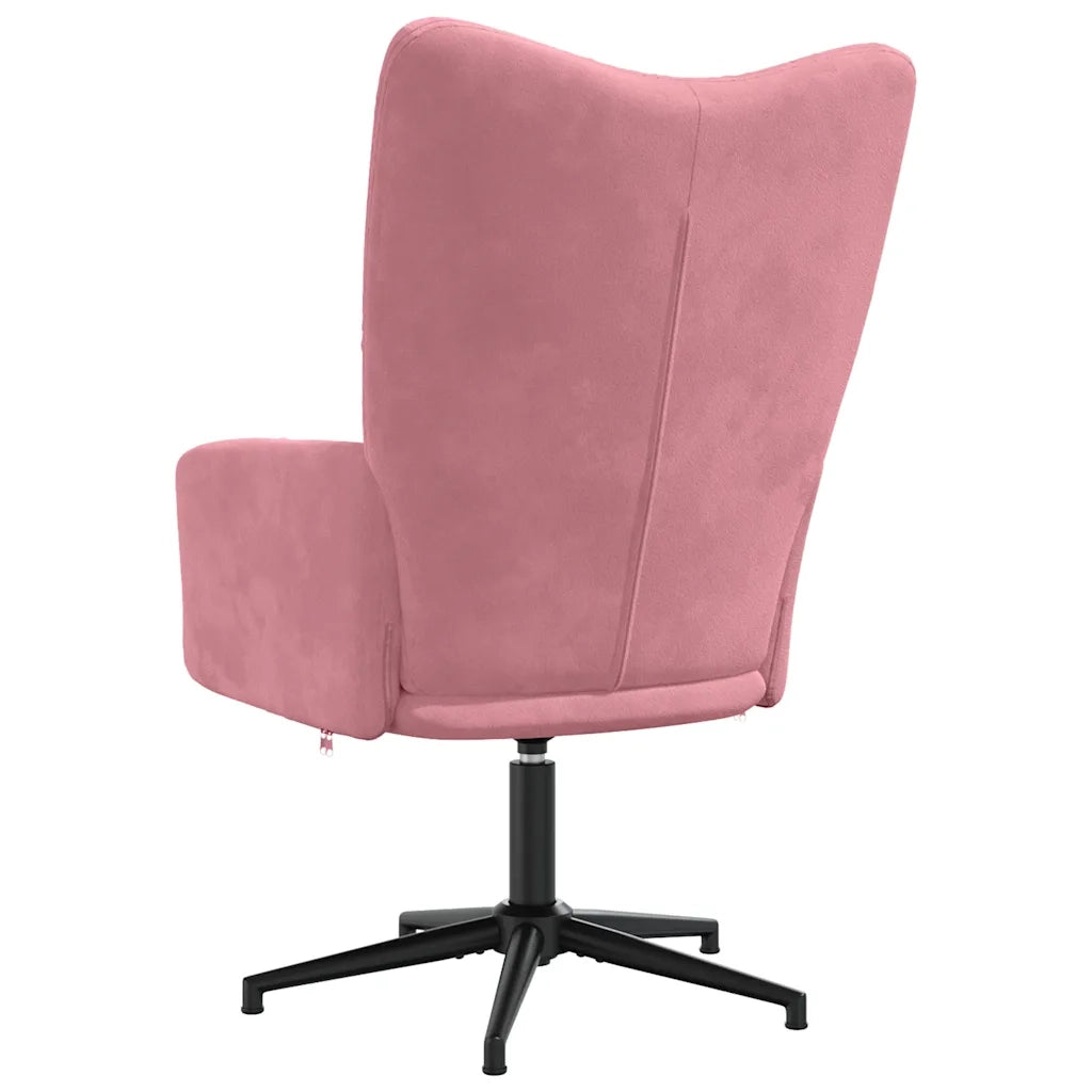 Sedia Relax Rosa in Velluto 328099