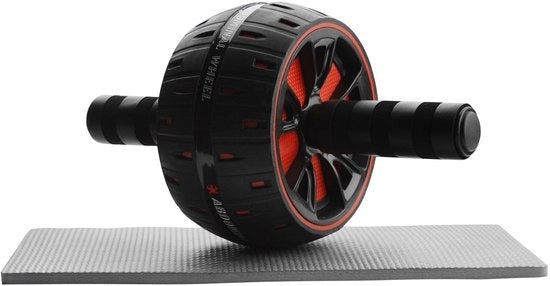 Rollatore per addominali con manubrio antiscivolo - massimo carico 150 kg - ruote larghe - materiali resistenti