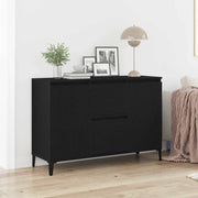 Credenza Rovere Nero 104 x 35 x 70 cm Legno multistrato 862597