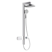 Colonna doccia Pegasus con comandi, miscelatore e display LED cromo Aquasanit