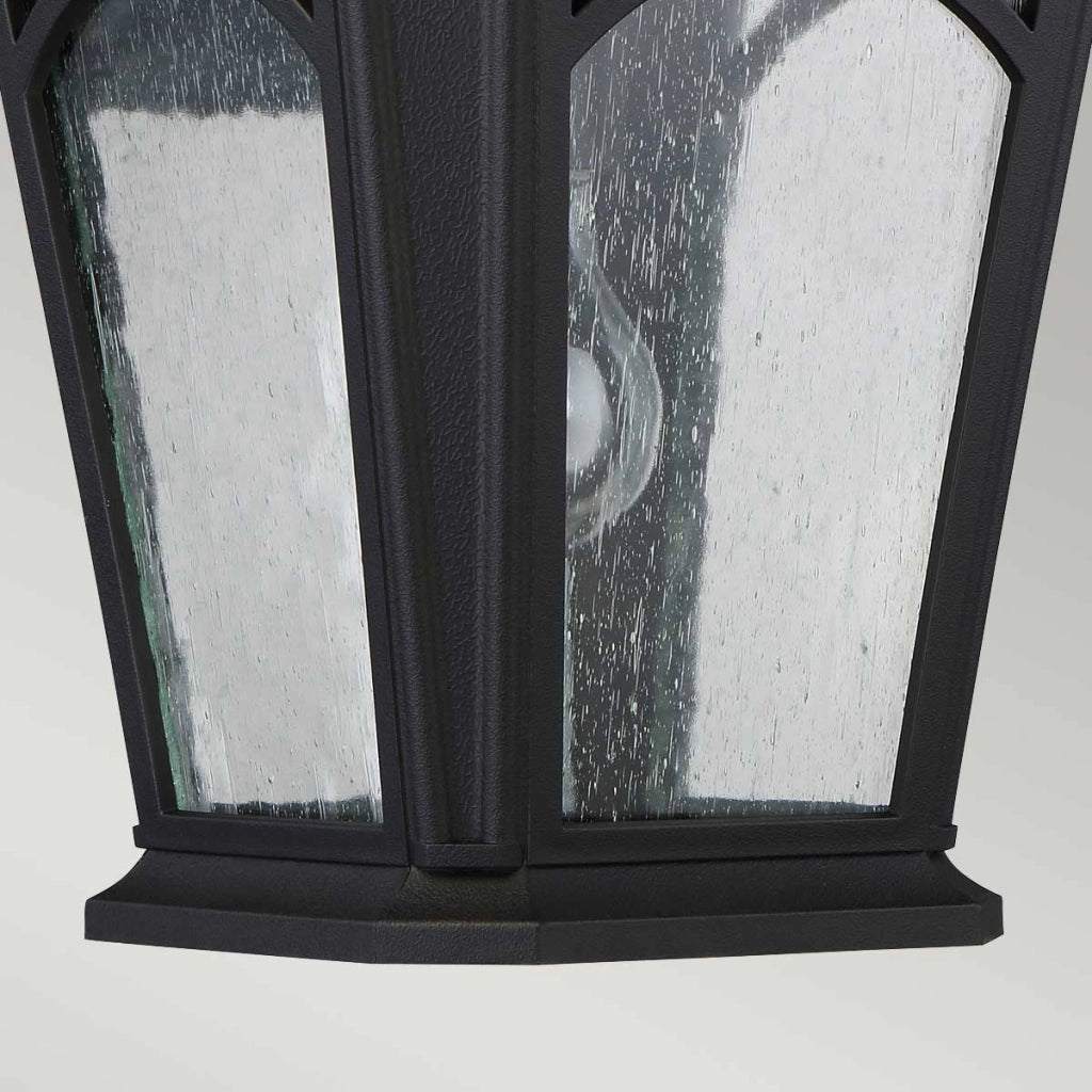 Applique esterna nera E27 60W IP44 Bedford Quoizel