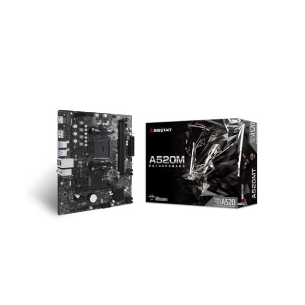 Mb biostar amd a520mt 6.0 a520 am4 2ddr4 hdmi+dp pcie, 4*sata,m.2 matx