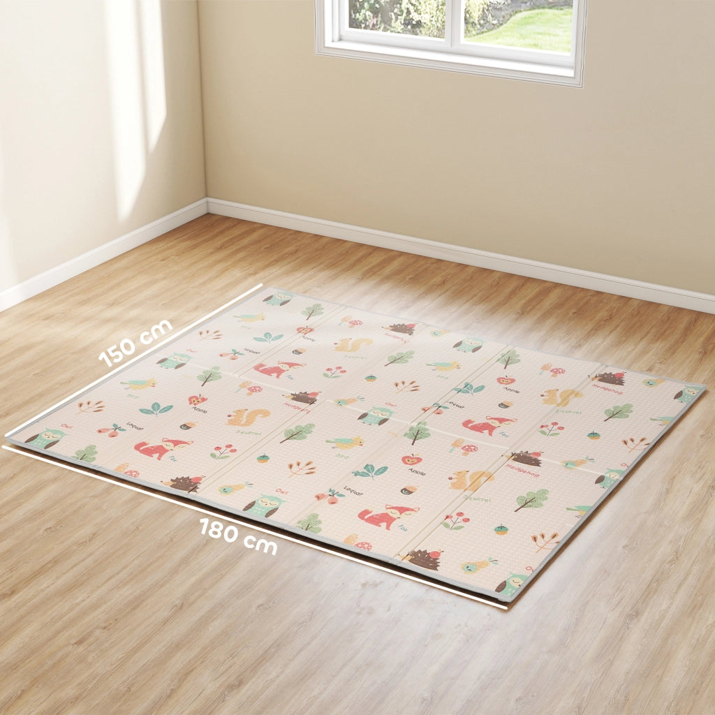 Tappeto Gioco Bambini 0-3 Anni ¨C Xylo ¨C XPE Impermeabile Numeri Lettere 180x150x1cm Multicolore