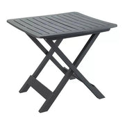MAURY'S TAVOLO ANIENE PIEGHEVOLE DA ESTERNO  79X72X70 CM IN COLORE ANTRACITE
