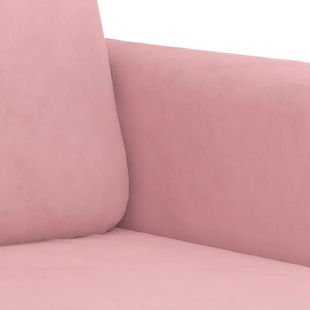 Set di Divani 3 pz Rosa in Velluto 3201987