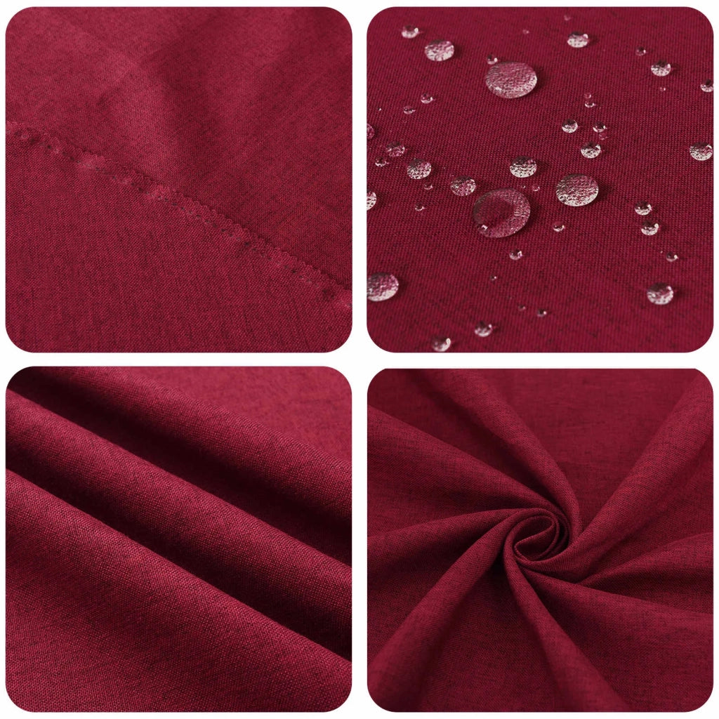 Tovaglia da Tavolo Rotondo Rosso Vino Ø 180 cm 42040029