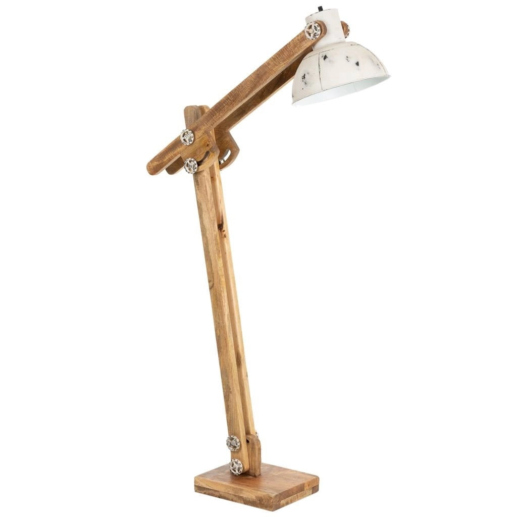 Lampada da terra in legno e metallo 26x70x125h cm
