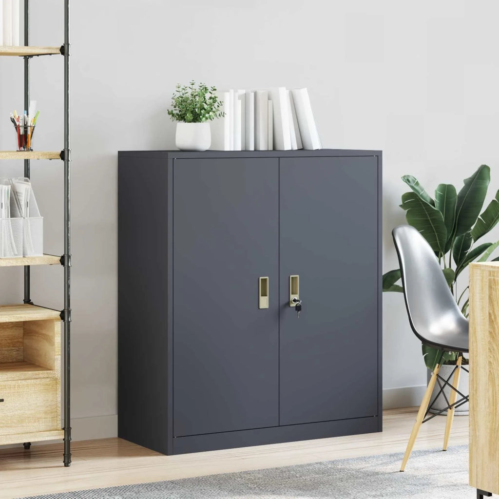 Armadio Antracite 90 x 40 x 105 cm Acciaio