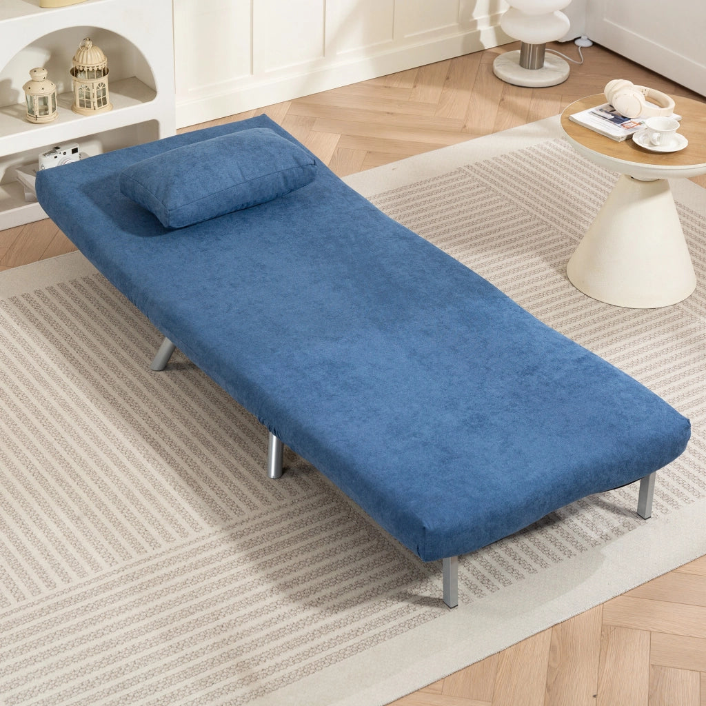 Poltrona letto ¨C zephmum ¨C Tessuto blu