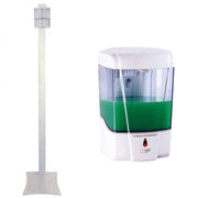 Trade Shop - Stazione Igienizzante Completa Di Colonnina E Dosatore Gel Sapone Automatico -