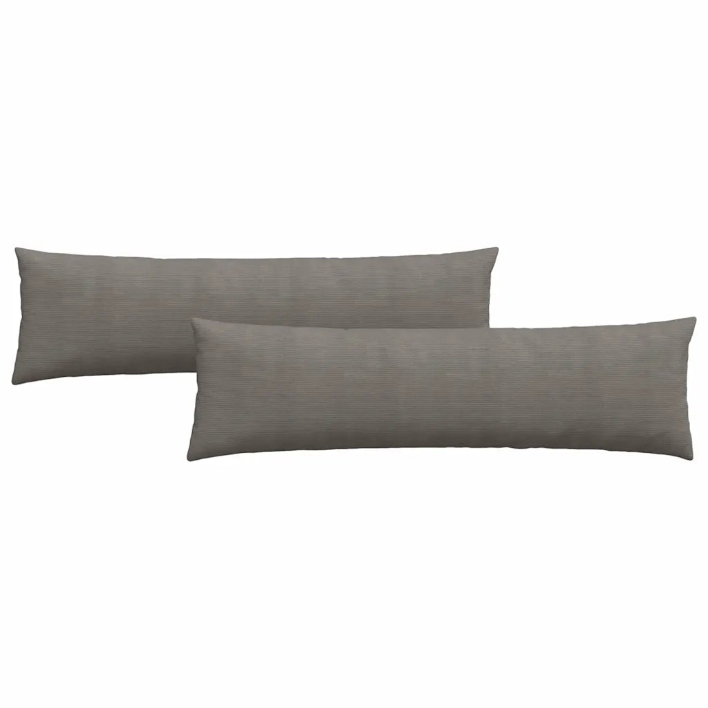 Cuscini da Divano 2 pz-Set di 2 Cuscini per Sofa Grigio chiaro 145 x 40 cm 448839