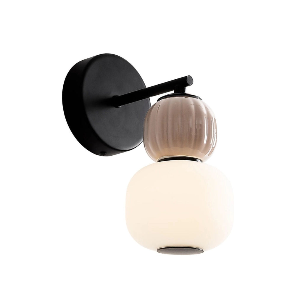 Applique parete Modern nera/marrone rigata LED 5W Maxlight