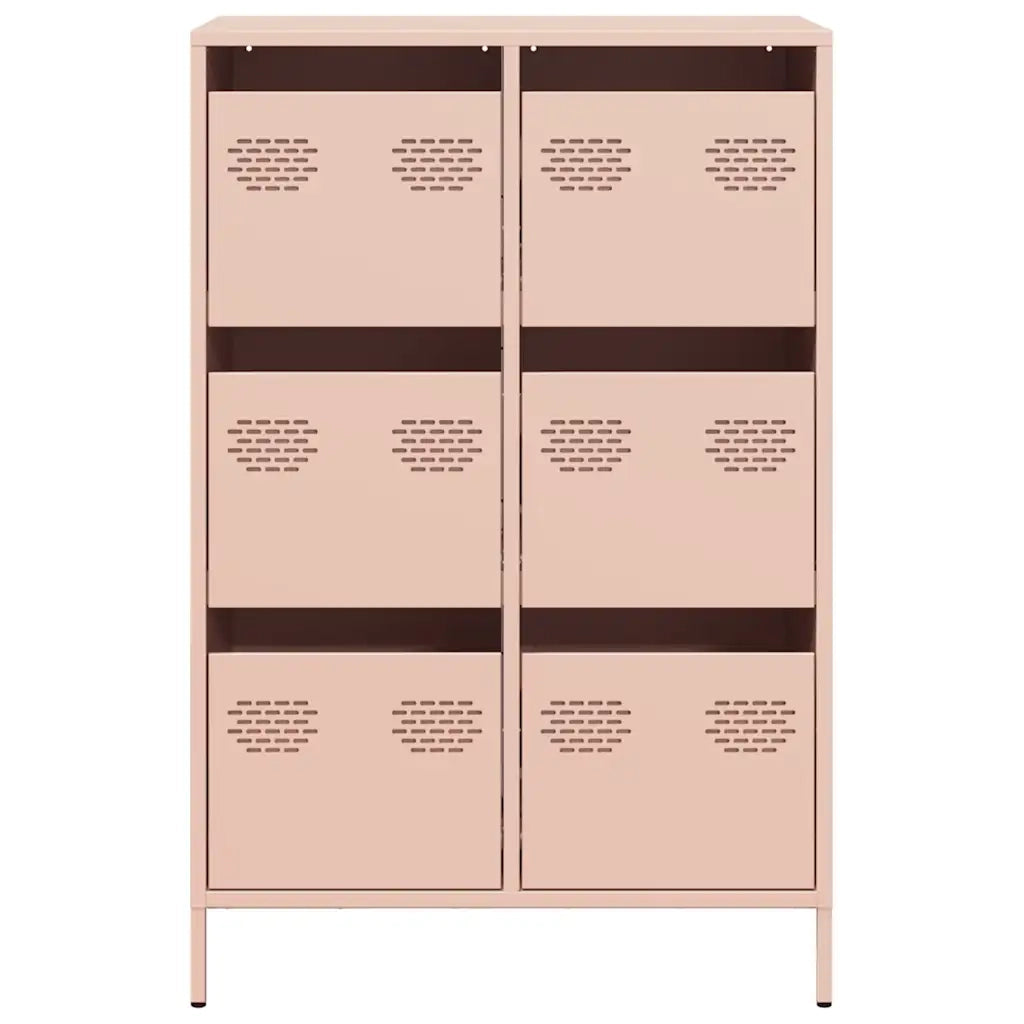 Credenza Rosa 68x39x101,5 cm in Acciaio