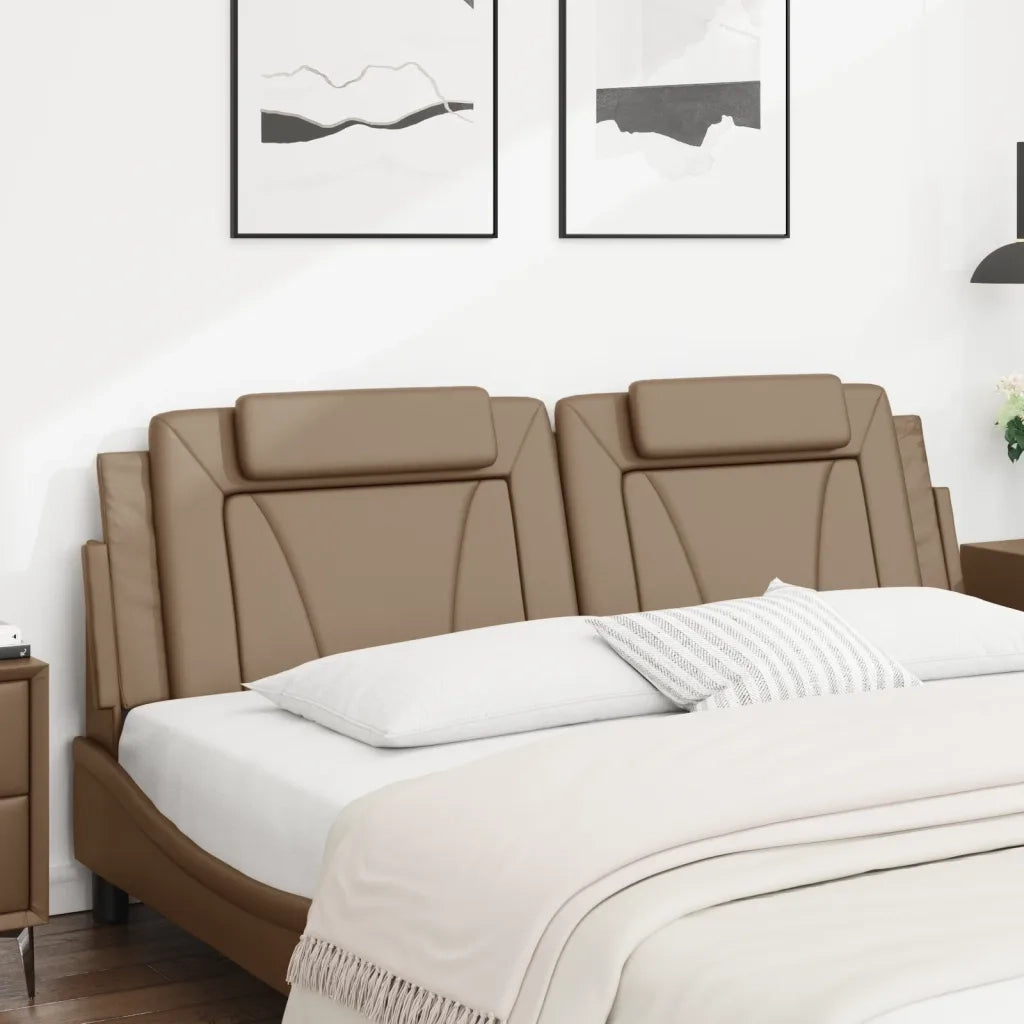 Cuscino Testiera Viana Cappuccino 180 cm in Similpelle 374808