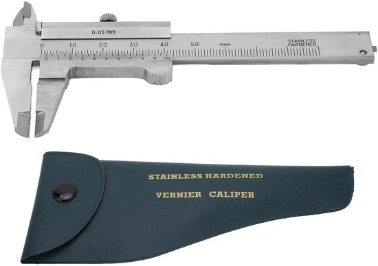 Regolatore di posizione 0-50 mm alta precisione - Strumento di misura portatile - Mini calibro di spostamento - Misura diametri interni/esterni - Doppia scala metrico/imperiale - Ideale per fai da te - Set di misure