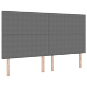 Testiera | Testata Grigio chiaro 180 cm Tessuto in Cords