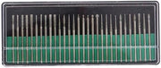 Set di punzoni a diamante 30 pezzi - Rivestimento in titanio - Accessori per la gravure - Strumento rotante - Punte in pietre preziose - Per artigiani - Punzone per la gravure