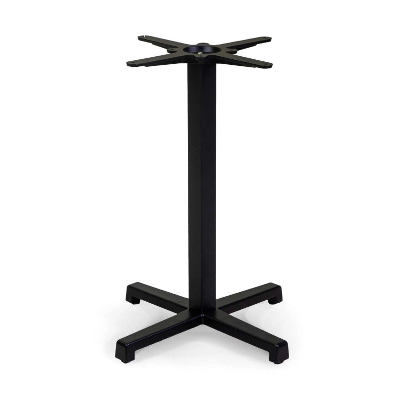 Base Tavolo Acciaio Peter Top Ghisa Nero Cm 55x55h73