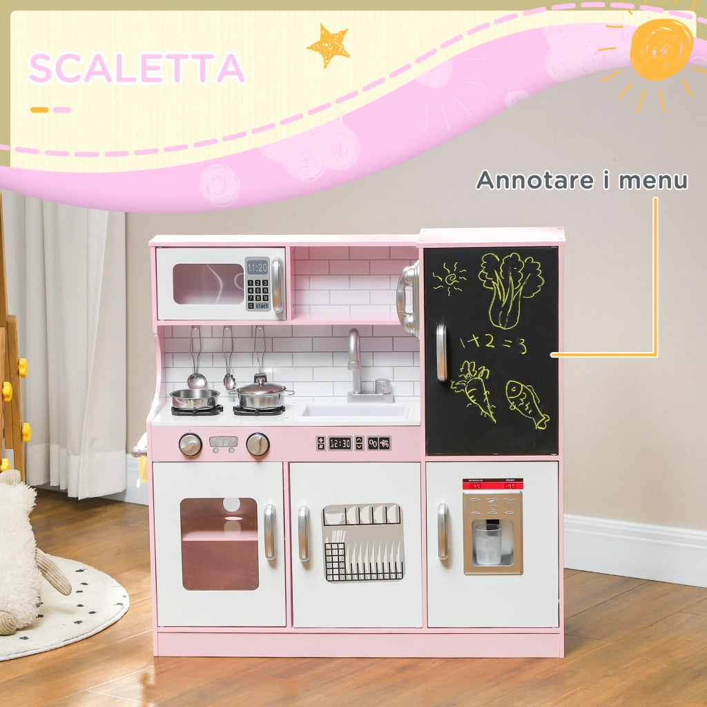 Cucina Giocattolo in Legno per Bambini ¨C Zephmum ¨C Rosa