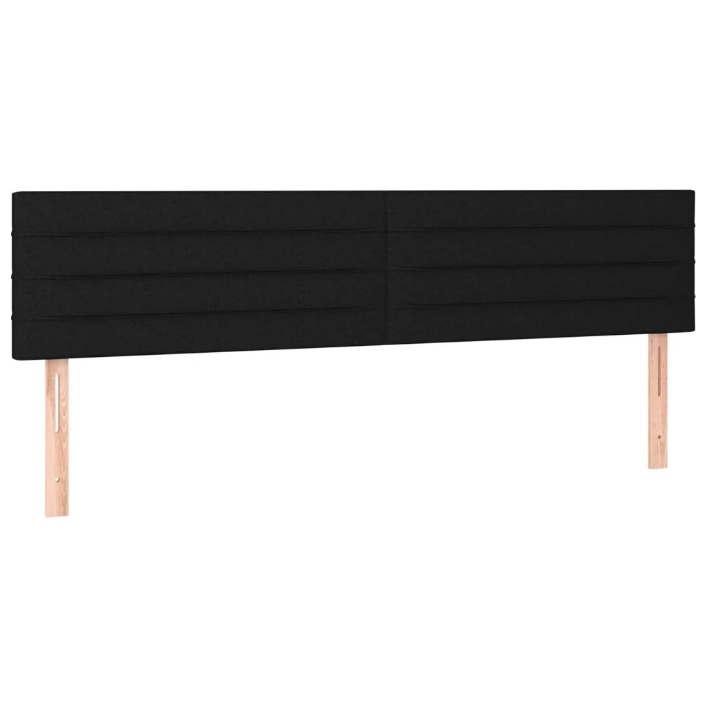 Giroletto a Molle con Materasso Nero 180x200 cm in Tessuto 3140715
