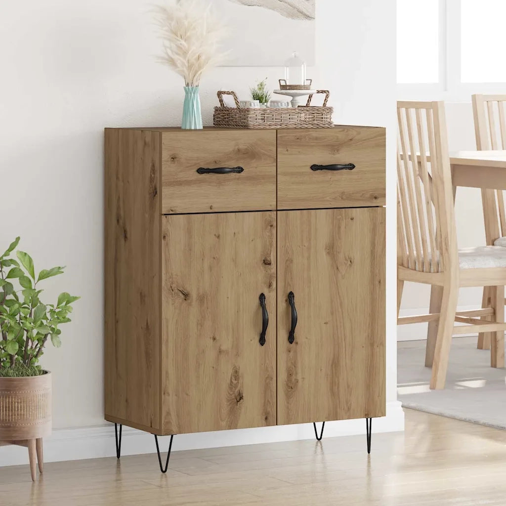 Credenza-Buffet-Armadio da cucina Rovere artigianale 69,5 x 34 x 90 cm Legno multistrato 561919