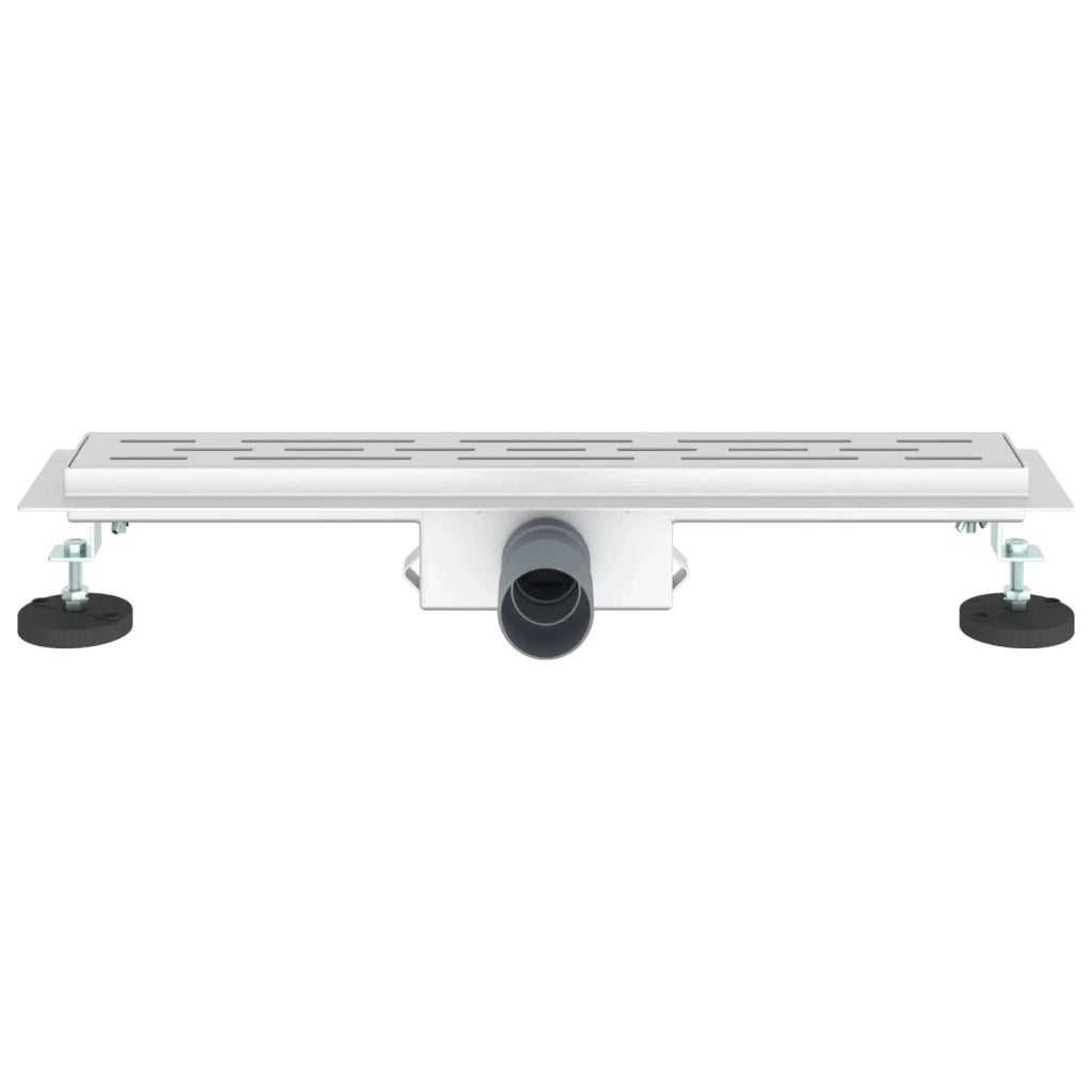 Drenaggio doccia con design a striscia Argento 50 cm 42015955