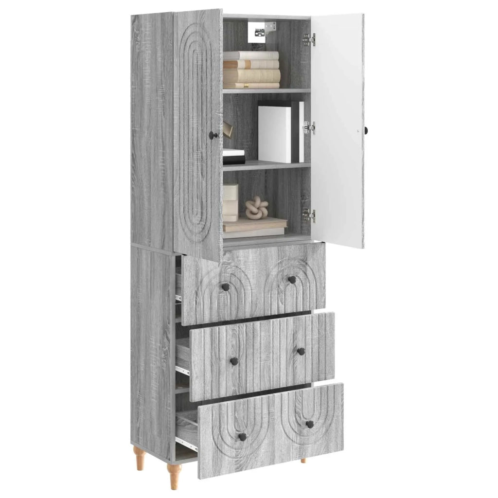 Set di armadi 2 pcs Sonoma grigio 66 x 34,5 x 90 cm 3416463