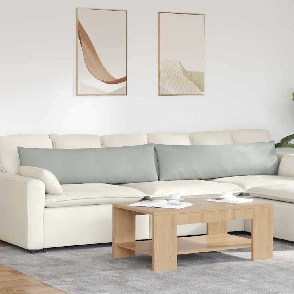 Cuscini da Divano 2 pcs Grigio chiaro 145 x 40 cm 42013842