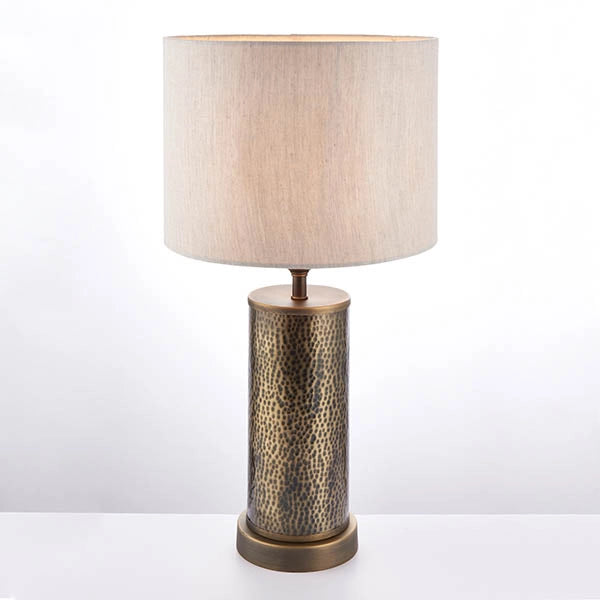 Lampada da tavolo ArtDéco Indara bronzo E27/60W Endon